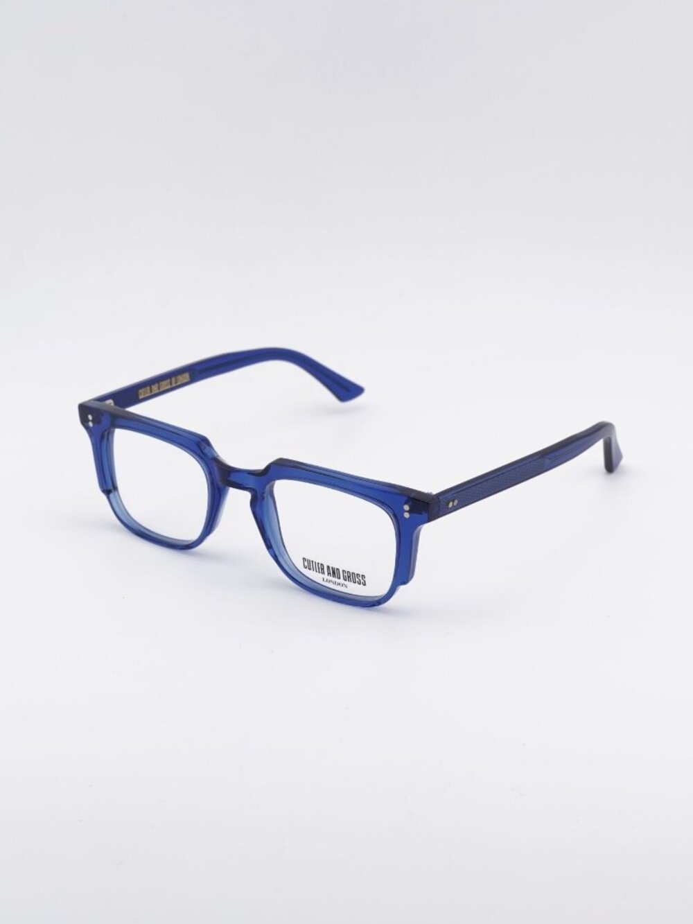 Cutler and Gross CGOP138249 004 Eyeglasses Blue 49mm Square Frame